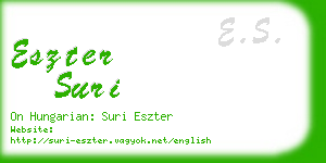 eszter suri business card
